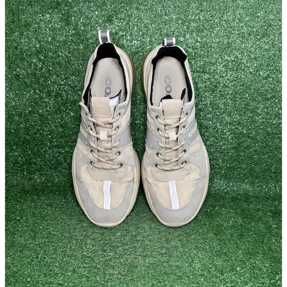 Coach Men's CitySole Runner Signature Sneakers Beige Tan Comfort Shoes Size‎ 8 D - Picture 5 of 10